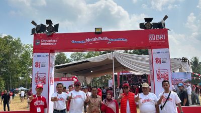 Semarak Merah Putih BRI Region 5 Bandar Lampung Hadir di Desa Sridadi, Dorong Ekonomi Kerakyatan dan Semangat Kemerdekaan